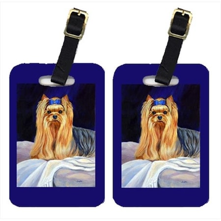 Carolines Treasures Carolines Treasures 7157BT Pair Of 2 Yorkie Luggage Tags 7157BT